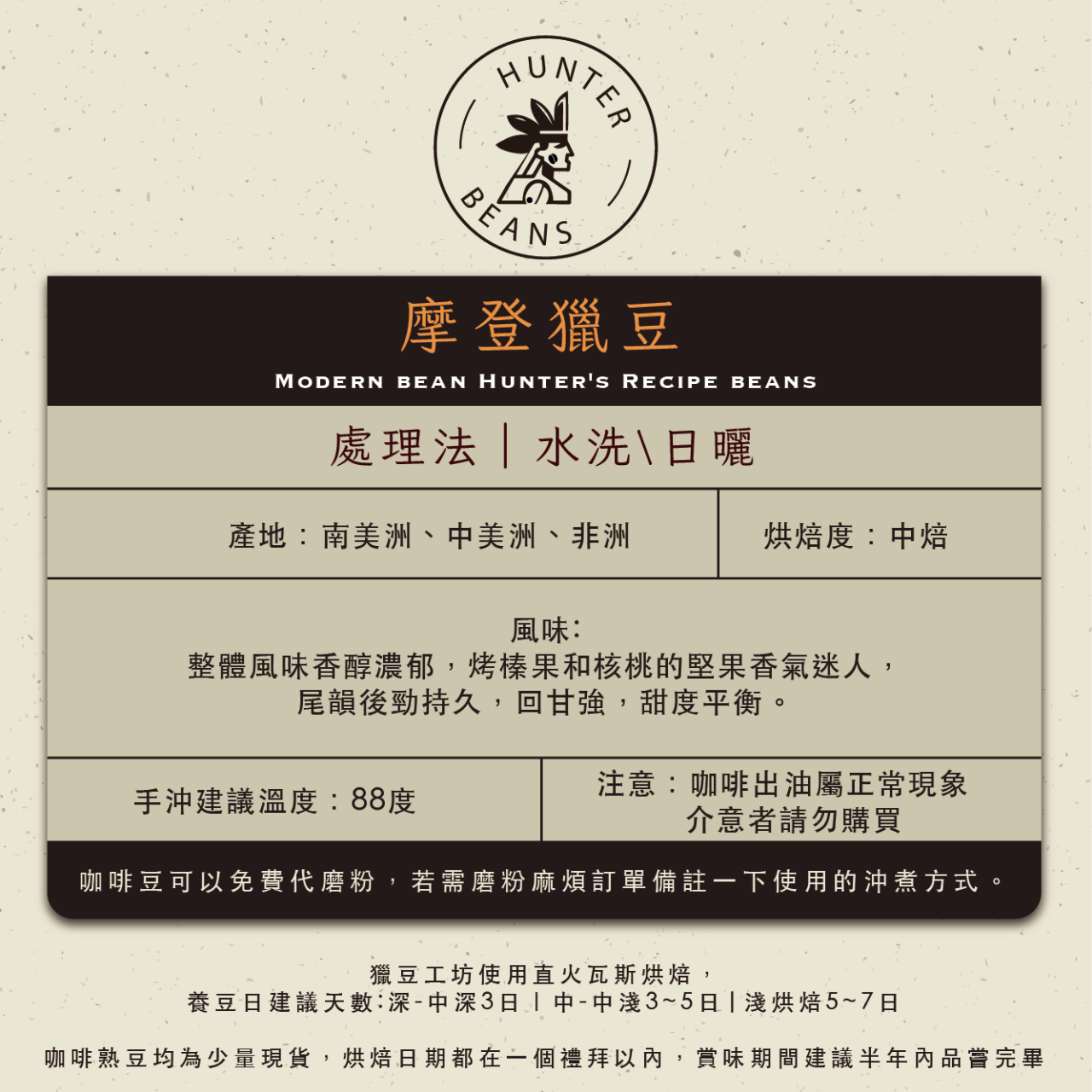 (咖啡熟豆) 獵豆工坊 摩登獵豆 獵式配方豆 225g/450g  咖啡豆 