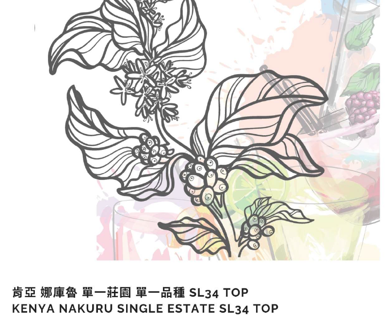 (2025)  獵豆工坊  肯亞 娜庫魯 單一莊園 單一品種SL34 AB Top 1750M    咖啡生豆 