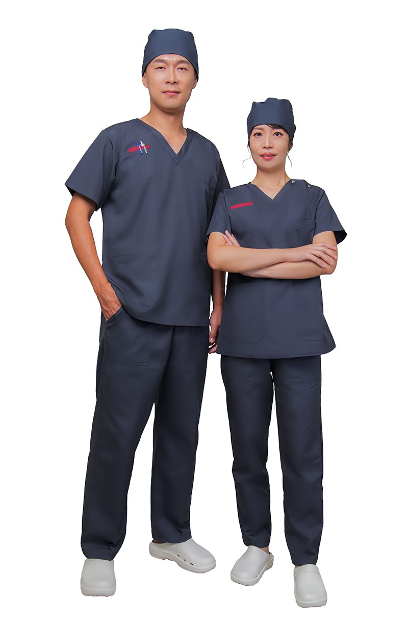 8625 V字領刷手衣-女款
