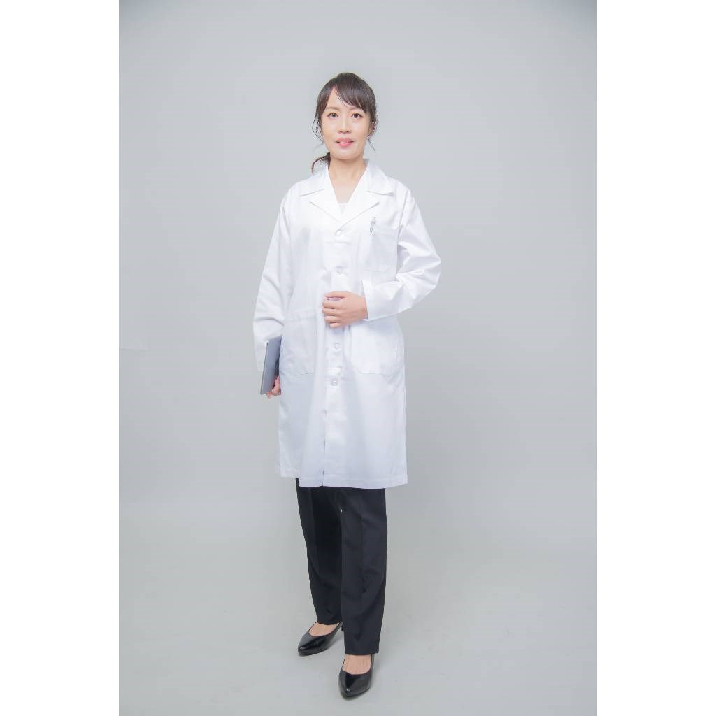醫師長袍-男女通用款-斜紋布