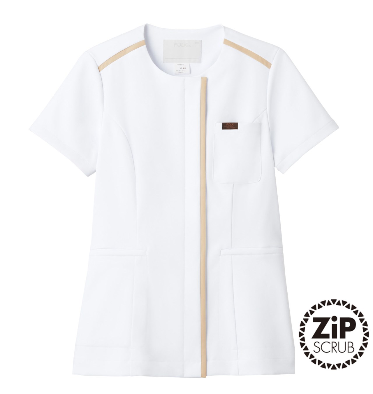 7100SC 男女通用款簡約圓領刷手服