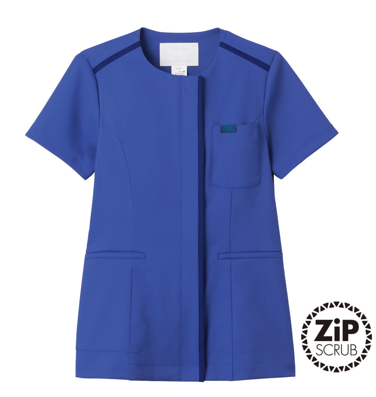 7100SC 男女通用款簡約圓領刷手服