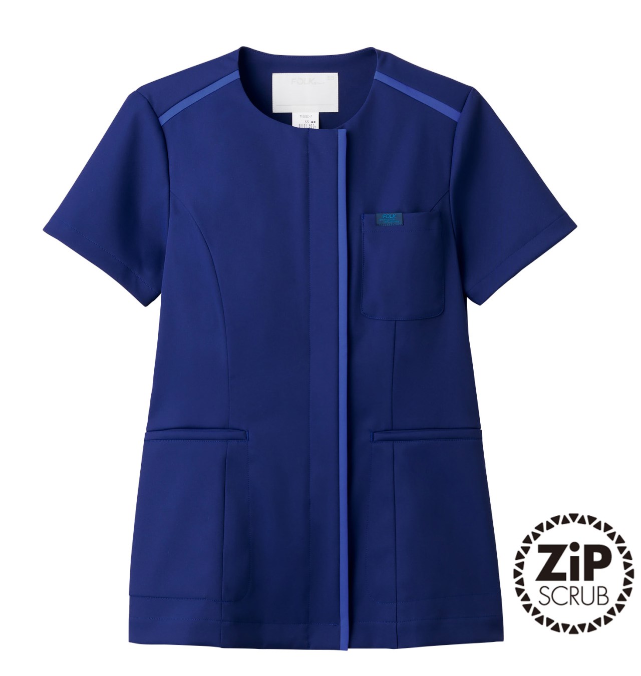 7100SC 男女通用款簡約圓領刷手服