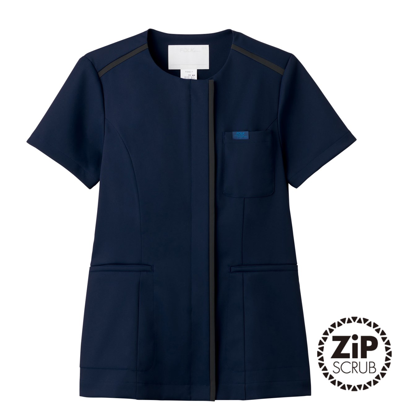 7100SC 男女通用款簡約圓領刷手服