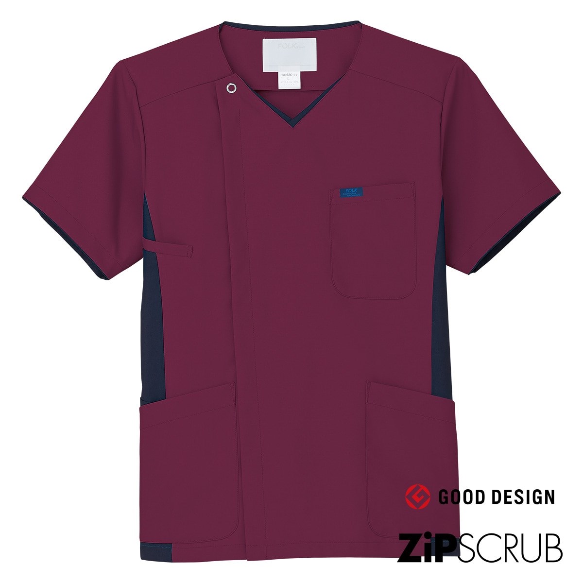 7025SC 男款前拉鍊刷手服 