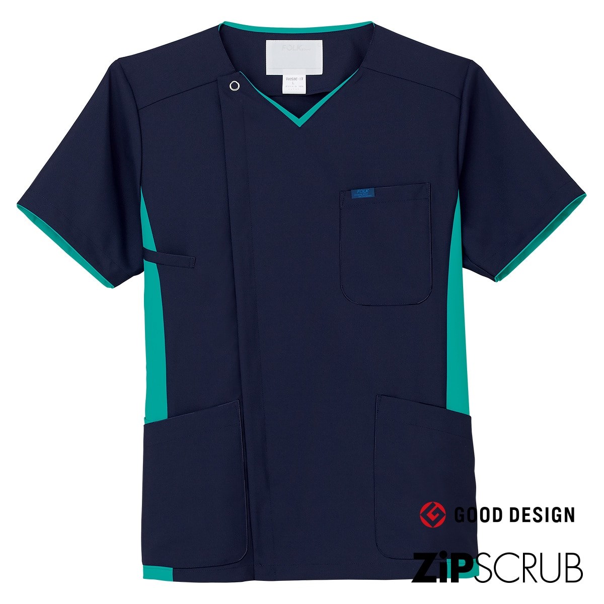 7025SC 男款前拉鍊刷手服 