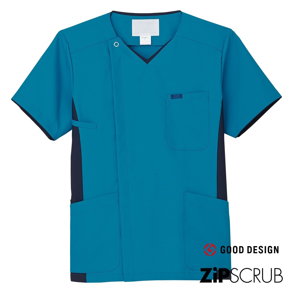 7025SC 男款前拉鍊刷手服 