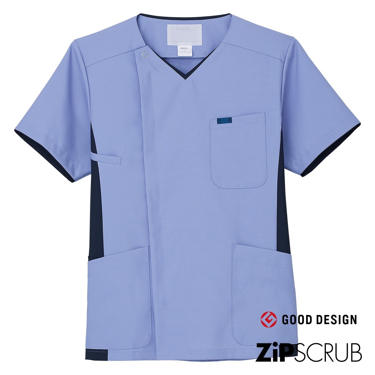 7025SC 男款前拉鍊刷手服 