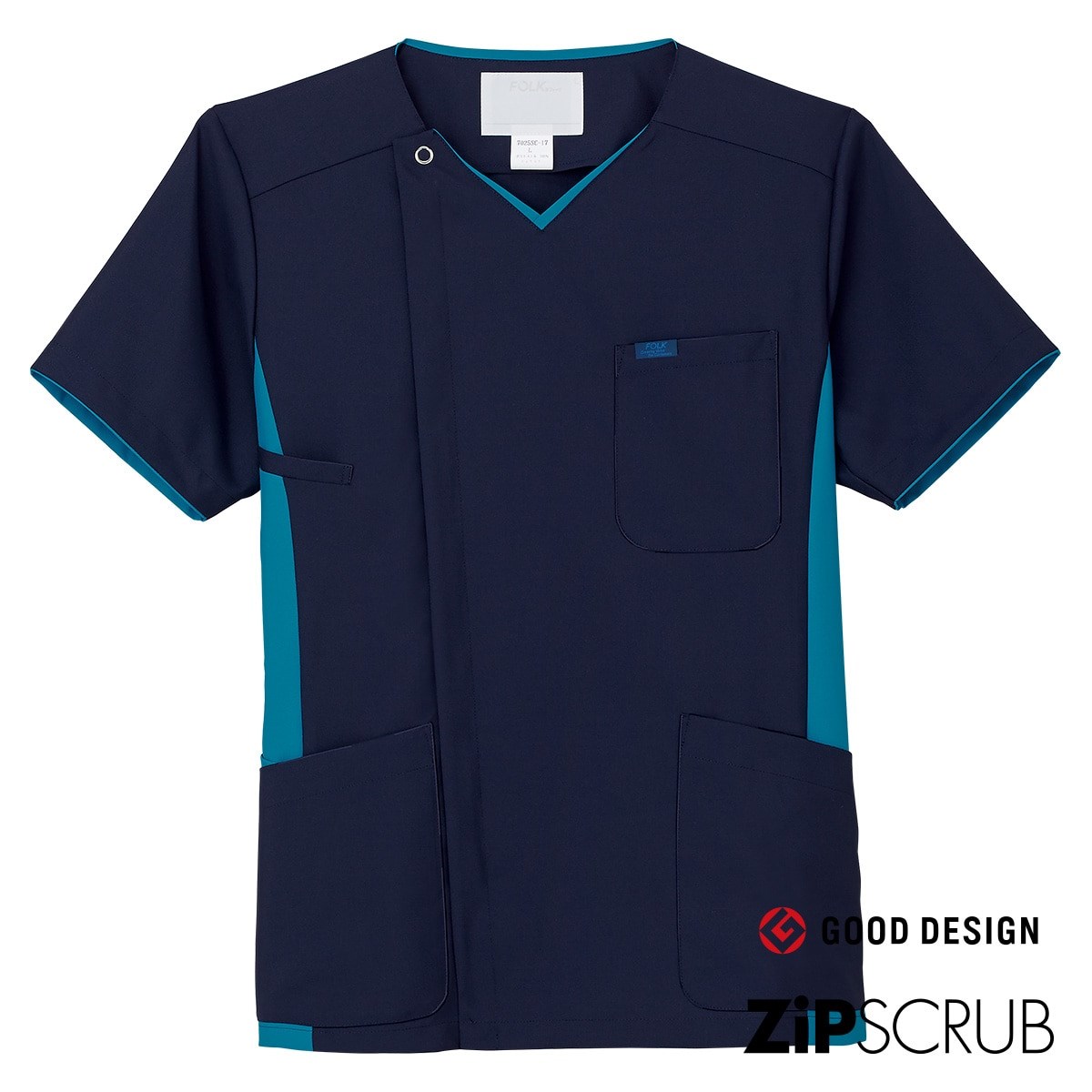 7025SC 男款前拉鍊刷手服 