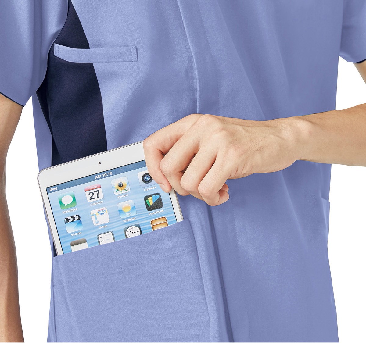 7025SC 男款前拉鍊刷手服 