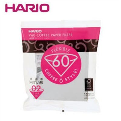 獵豆工坊 HARIO V60 日本酵素漂白 V型/錐形濾紙  1-2人份/ 2-4人份