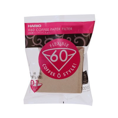 獵豆工坊  HARIO V60 日本無漂白 V型/錐形濾紙  1-2人份/ 2-4人份