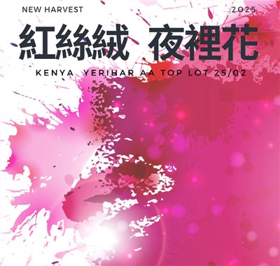 (2025) 獵豆工坊  肯亞 紅絲絨/夜裡花 AA TOP (東非大裂谷) 25/02 批次 咖啡生豆