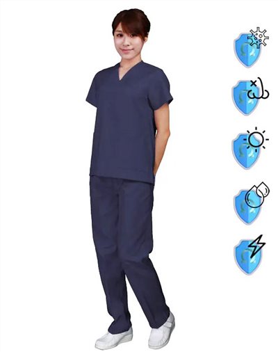 3339 吸濕排汗布 刷手服-女款 