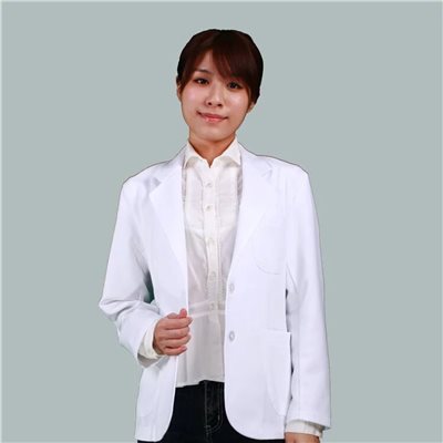 西裝領 女醫師服-1343-針織布