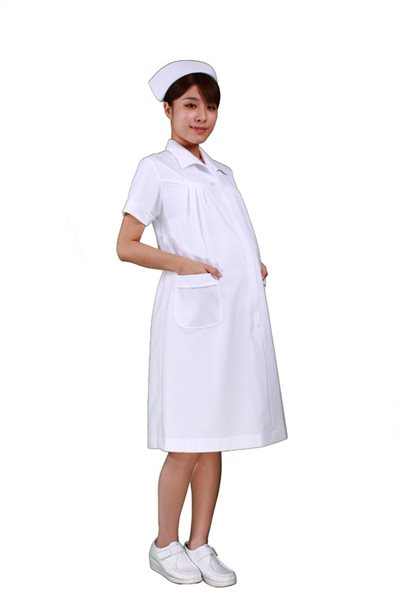 2513 護士服孕婦洋裝-短袖 