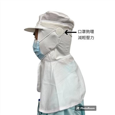 CVC布披肩工作帽