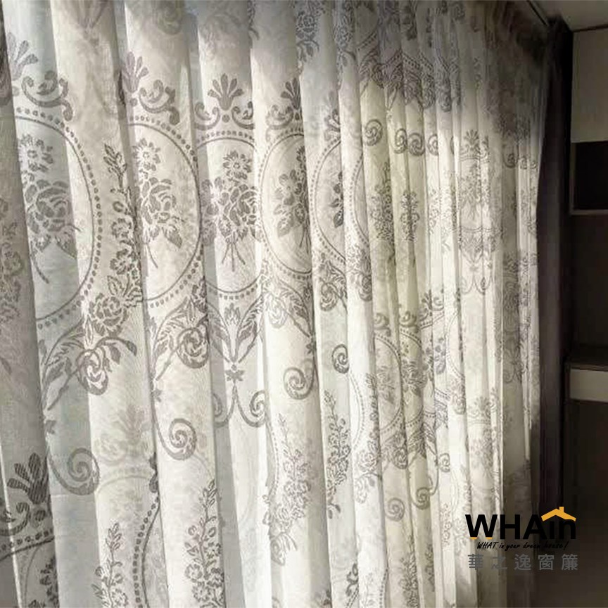 客廳窗簾歐式圖騰