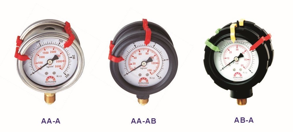 Double-Side Liquid Filled Pressure Gauge