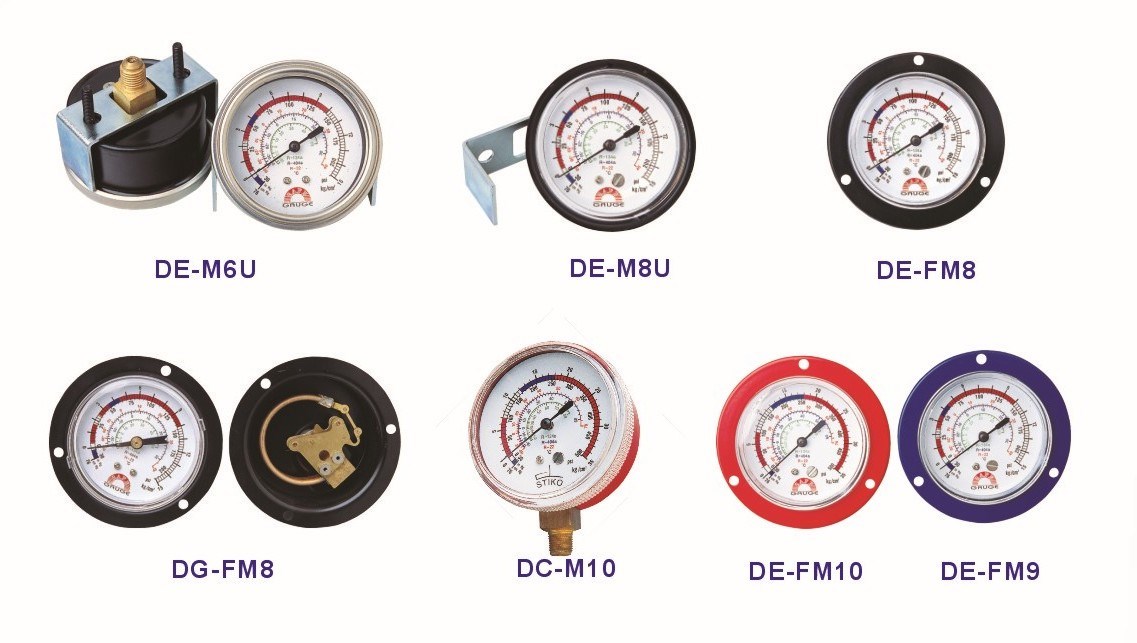 Refrigeration Pressure Gauge (various models)